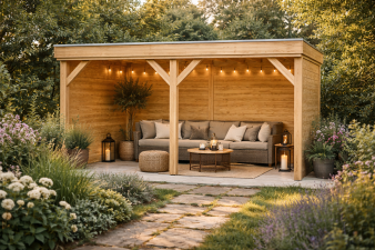 Overkapping Leiden 500x270 cm Douglas blank (Incl. EPDM)