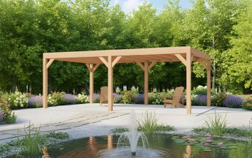 YARD Outdoor Cubique overkapping 400x300 cm Douglas blank