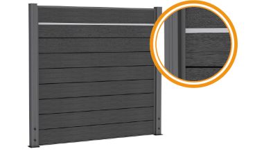 Aluminium decoratiestrip 2,3x2x180 cm