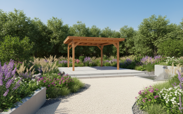 YARD Outdoor Elegante overkapping 300x300 cm Douglas blank