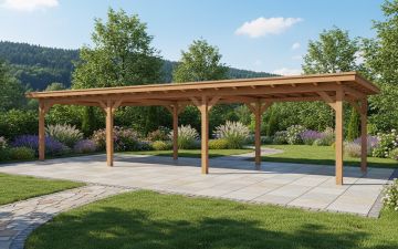 YARD Outdoor Elegante overkapping 900x400 cm vrijstaand Douglas blank