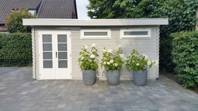 Blokhut Hillegom 520x320 cm 44 mm