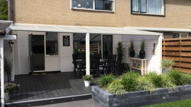 Greenline veranda 634x350 cm - polycarbonaat dak - Strijen