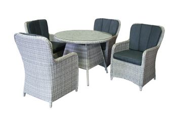 Wicker Tuinset Harvard 4 stoelen + tafel