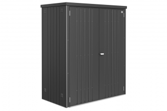 Biohort metalen tuinkast 150 Dubbele deur donkergrijs 155x83x182,5 cm