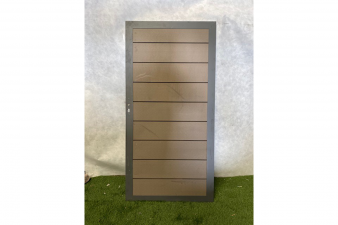1 stuk beschikbaar: Composiet deur in aluminium frame 90 x 183 cm, grijs - beschadigd - SALE01789