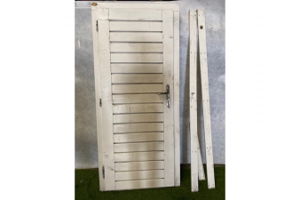 1 stuk beschikbaar: Lugarde deur wit gecoat 91x202 cm - Beschadigd - SALE01795