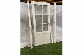 Enkele deur wit gecoat 78x193cm