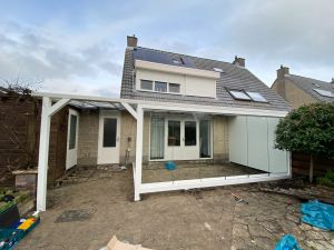 Greenline veranda 400x300 cm + 346 cm overkapping - Glasdak - Hellevoetsluis