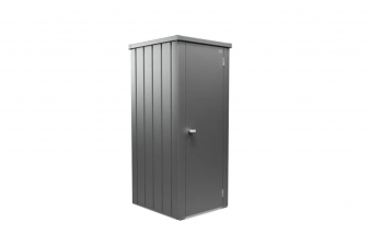Biohort Julia L High metalen terraskast 77,7x87x180,9 cm kwartsgrijs metallic