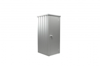 Biohort Julia L High metalen terraskast 77,7x87x180,9 cm zilver metallic