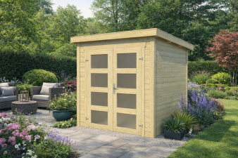 Blokhut Bart 200x200 cm 28mm vuren blank