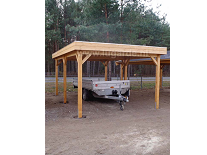 Carport Plat Dak 350x550 cm