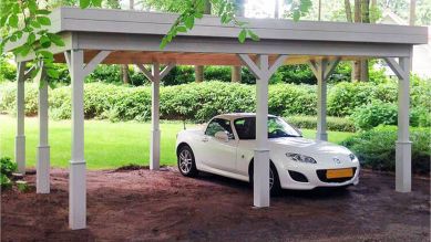 Lugarde Carport met plat dak C1