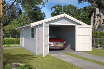 Garage Yarik 380x540 cm - Platinum Grey-Wit gecoat main