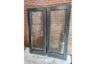 Dubbele houten deur antraciet 150,5 x 193,6 cm (bxh) - SALE25031