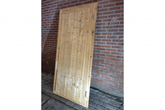 Enkele houten deur blank 89 x 202 cm (bxh) met kozijn 94,5 x 207 cm - SALE25044