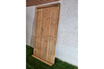Enkele deur blank douglas 87,7 x 195,5 cm (bxh) met kozijn 101,5 x 202 cm - SALE25047