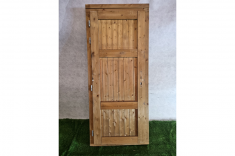 Enkele houten deur geïmpregneerd blank 76,8 x 192,5 cm (bxh) met kozijn 88,5 x 205 cm  - SALE25052