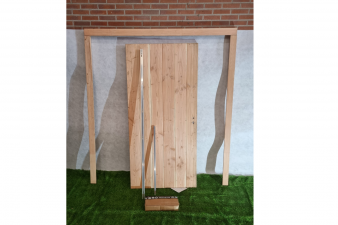 Enkele schuifdeur blank douglas 93 x 193,5 cm (bxh) met kozijn 208,5 x 190 cm  - SALE25048