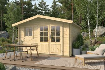 Tuindeco Otto Blokhut 360x360 cm 28 mm vuren honing geïmpregneerd