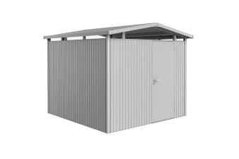 Biohort Panorama P4 tuinhuis met standaard deur zilvergrijs