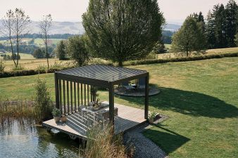 Biohort pergola donkergrijs 3x3 m