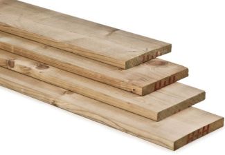 Noord-Zweeds planken glad geschaafd 1,9x14,5x540 cm