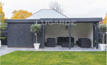 Lugarde Tuinhuis PR28 720x300 cm - 28 mm