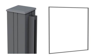 Aluminium profielenset antractiet