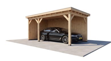 Trendhout Buitenverblijf Ravenna Landelijk 345x345 cm eiken