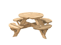 Ronde kinderpicknicktafel Jimmy