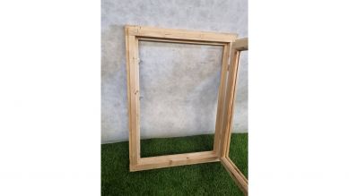 Enkel draaibaar raam zonder glas (85 x 64 cm) - beschadigd - SALE25158