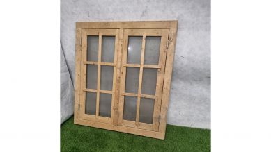 Dubbel raam blank vurenhout - sale product