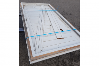 Vuren dichte deur RAL 9010 106x200 cm - SALE01519