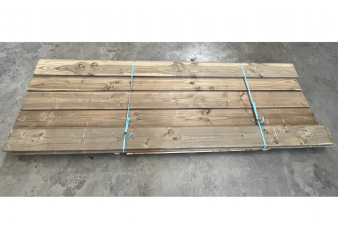 Lariks blokhutprofiel groen geïmpregneerd 2,8x19,5x280 cm - 6 stuks in 1 koop - SALE01656