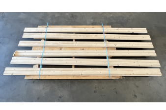 Blank vuren blokhutprofiel 2,8x13,5x290 cm - 6 stuks in 1 koop - SALE01667