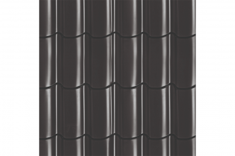 Dakpanprofielplaten zwart - 16 stuks 110x272,5 cm (47 m2) - incl. nokvorsten en bevestigingsmat - SALE01713