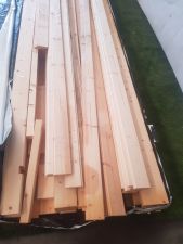 1 stuk beschikbaar: Maatwerk vurenhout aanbouw/afdak 453,2x187,5 cm - SALE02022