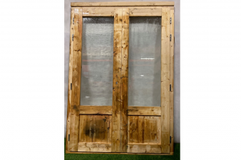 Dubbele deur 134,5x188,5 cm - incl. kozijn en beslag - SALE01018