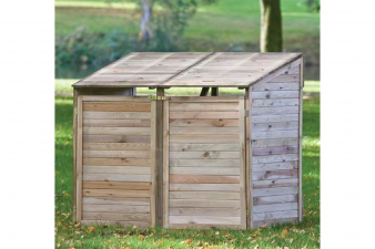 Containerberging dubbel 140x85x135 cm buiten