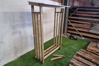 Haardhoutopslag 125x62x180 cm - SALE25083