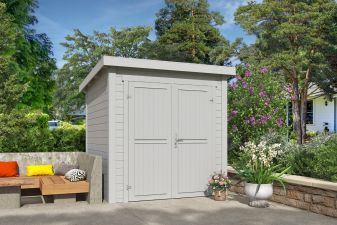 Tuinhuis Sara 200x200 cm - Platinum Grey gecoat