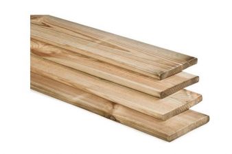 Schuttingplank geïmpregneerd grenen 1.6x14x450 cm 