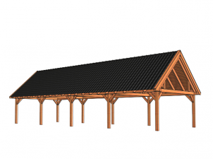 Overkapping Zadeldak XXL 1505x595 cm