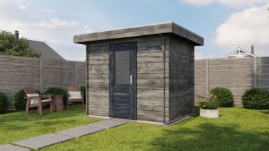 Lugarde Select Blokhut Arnhem 250x200cm - Keteldruk Grijs