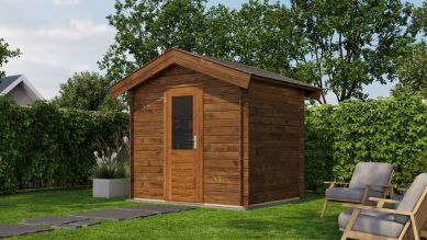 Lugarde Select Blokhut Ruurlo 250x200cm - Keteldruk Bruin