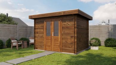 Lugarde Select Blokhut Wassenaar 300x250cm - Keteldruk Bruin