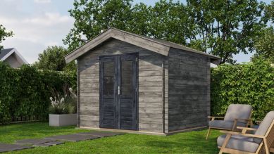 Lugarde Select Blokhut Borculo 300x250cm - Keteldruk Grijs