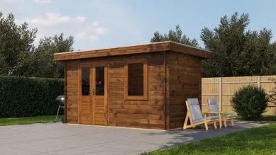 Lugarde Select Blokhut Doetinchem 400x200cm - Keteldruk Bruin